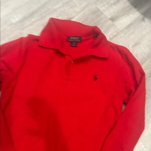Ralph Lauren Red Classic Long-Sleeve Polo